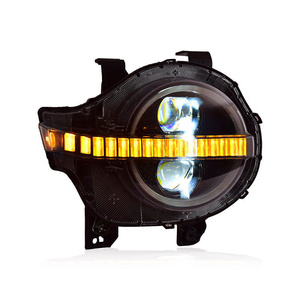 Büyük duvar tankı için 300 lazer Lens LED far takımı değişiklik dinamik günlük koşu işık dönüş sinyali araba aksesuarları - Product Image 3
