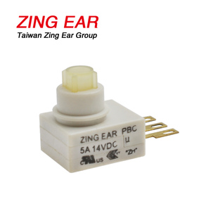 Zing Ear PBC 5A 14VDC 3 Pin Square <strong>Push</strong> <strong>Button</strong> <strong>Switch</strong> - Product Image 1