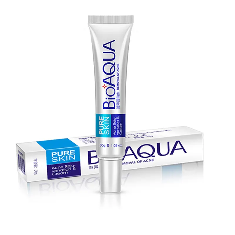 BIOAQUA Acne Cicatriz Tratamento Rosto Clareamento Creme 30g Óleo Controle Encolher Poros Nutrir A Pele Acne Cicatriz Remover Creme Facial