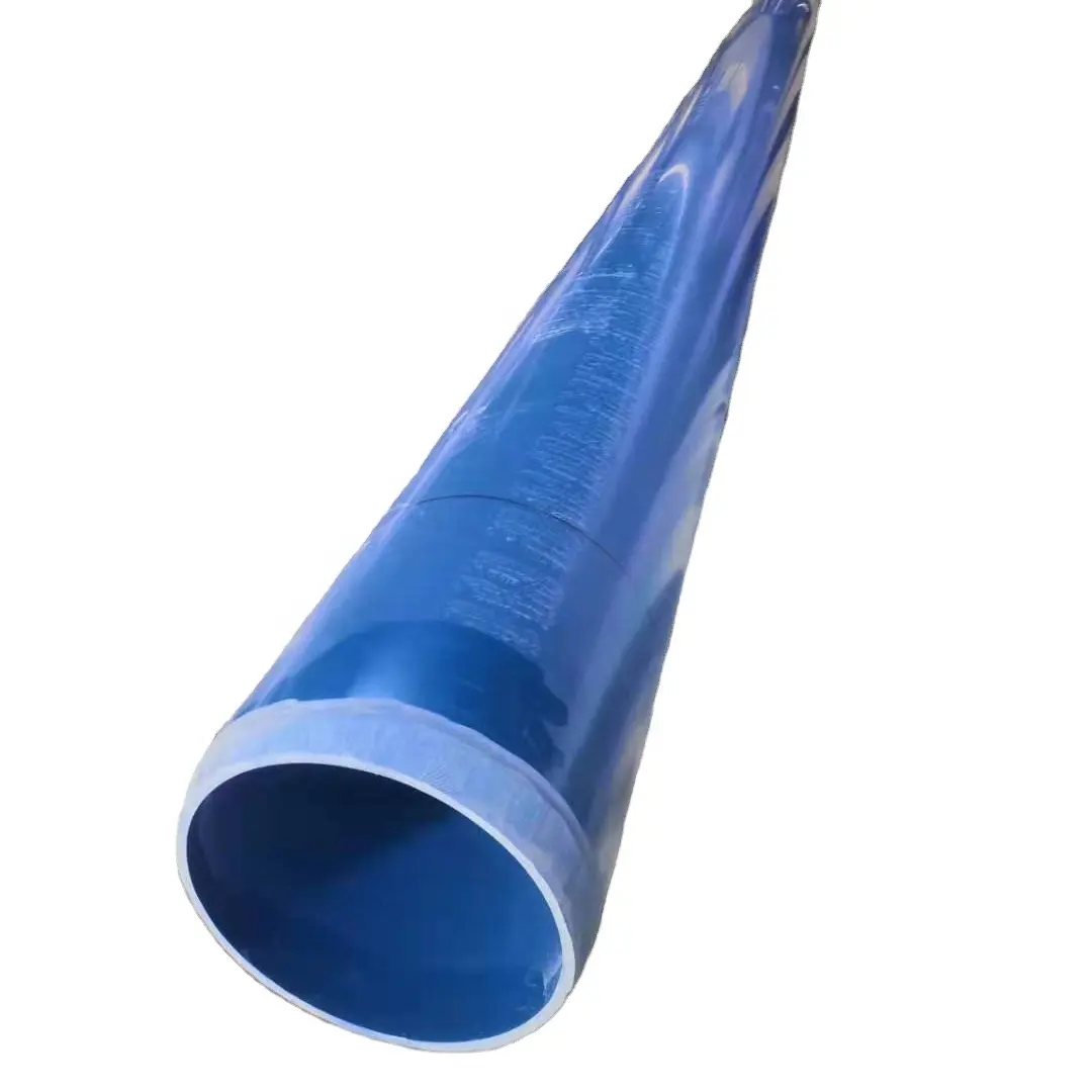 Tuyau d'irrigation en plastique plastique ovale 400mm de diamètre tuyau Pvc couleur bleue 2 pouces tuyau Pvc alimentation en eau 2mm - 37.4mm PVC-M