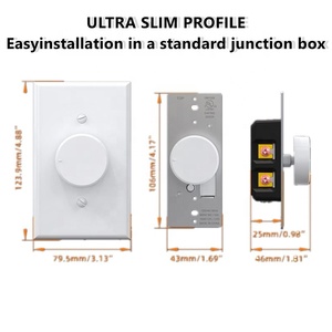 UL Listed 3-<strong>Way</strong> Rotating Dimmer Switch Push <strong>On</strong>/Off Single Pole Rotating Dimmer Switch Use with LED CFL and Incandescent Bulbs - Product Image 4
