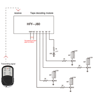 315MHz โมดูลรับสัญญาณไร้สาย433MHz วัสดุพลาสติกการเรียนรู้แบบถาวรสำหรับ RF รีโมทคอนโทรล - Product Image 5