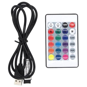 Миниатюрный пульт дистанционного управления светодиодной лентой RGB с 24 кнопками и мини-приемником для светодиодной ленты RGB 3528 5050 - Product Image 6