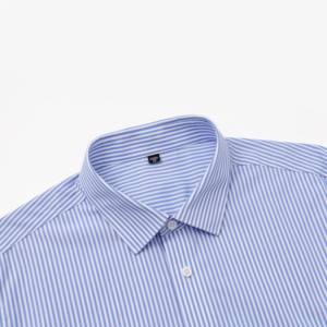 قمصان رجالية بأكمام طويلة بأزرار لأعلى وشعار مخصص للخريف سادة رطوبة فتل تنفس كبير الحجم الأعمال الرسمية عارضة - Product Image 5