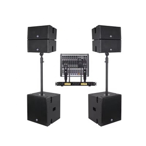 Mini altavoz de matriz de línea de madera de 2 vías activo para interior/exterior/sistema de sonido de escenario tipo pasivo - Product Image 4