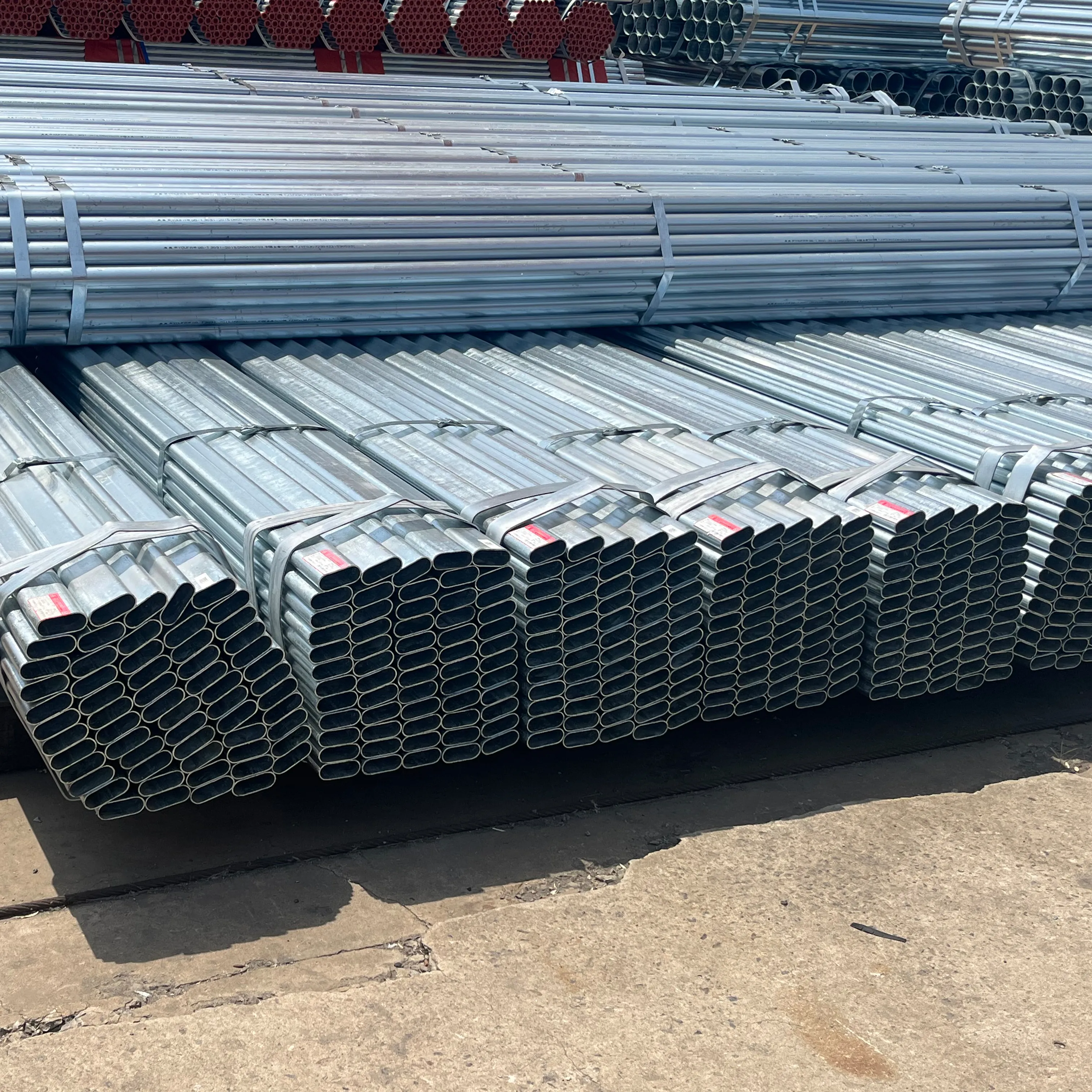 Standard Length, Thin Wall, Steel Oval Carbon Tubes 70*30 40*20