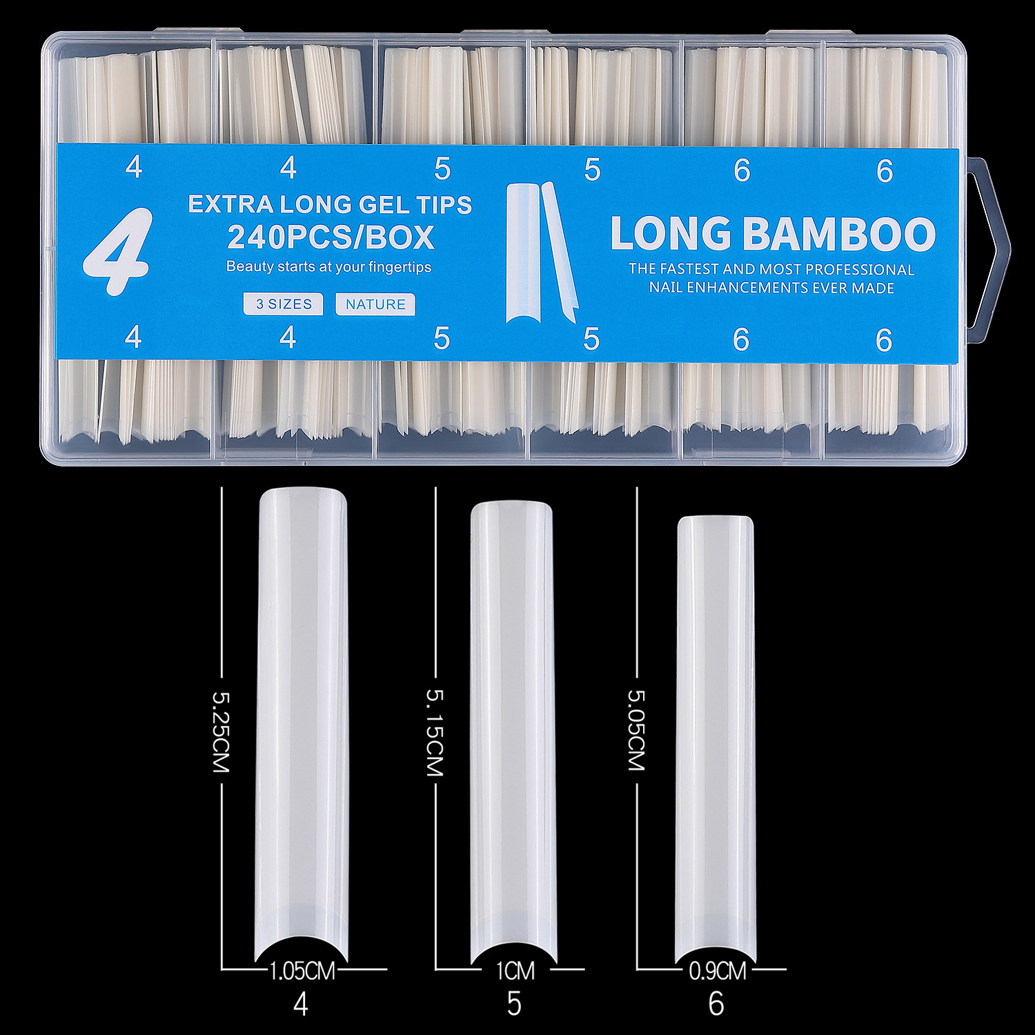 Clous pour conduite d'eau extra-longs, couleur naturelle 4-456, 240 pièces