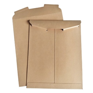 Benutzer definierte leere einfache a4 Größe Umschlag Tasche Logo gedruckt bleiben flachen Umschlag Dual Insert Tab Brief Papier umschlag - Product Image 2