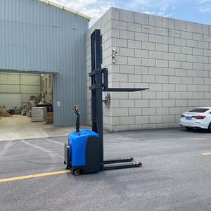 Electric Pallet Stacker Hydraulic <strong>Loading</strong> 1500kg 1.6m 2ton 2m 3.5m 2 Ton Power Fully Stand on Electric Stacker - Product Image 2
