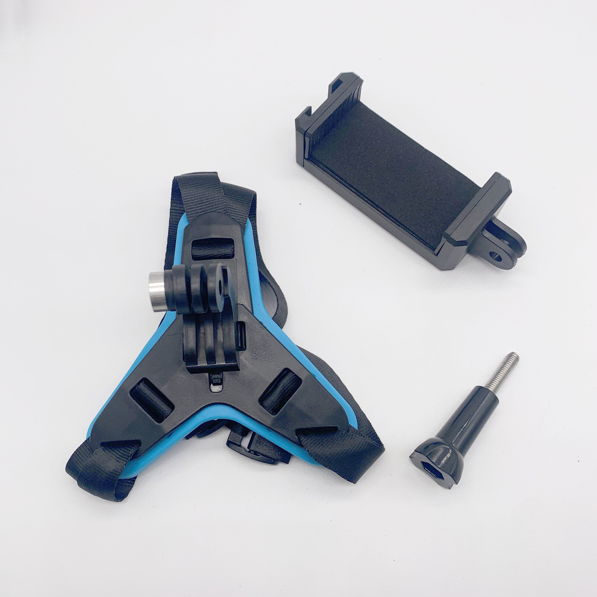 Azul + soporte para teléfono