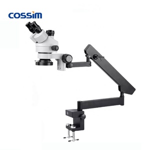 Simul-Focal 7X ~ 45X变焦连续光学电子操作实验室立体显微镜，带360度通用臂 - Product Image 2
