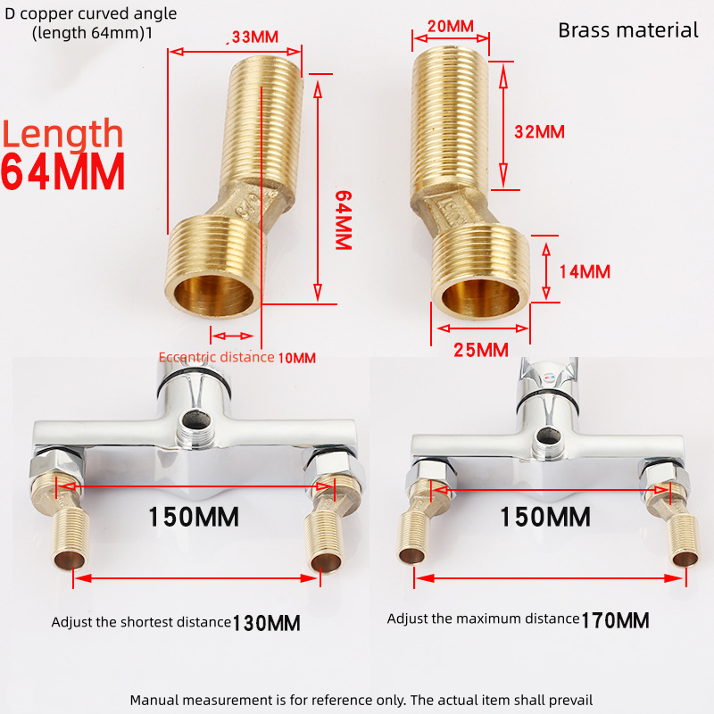 D copper curved angle (length 64mm)1