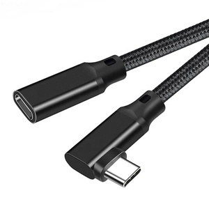 <span class=keywords><strong>3m</strong></span> שחור usb האריך זווית ישרה זווית 100w 20gbps 4k @ 60hz