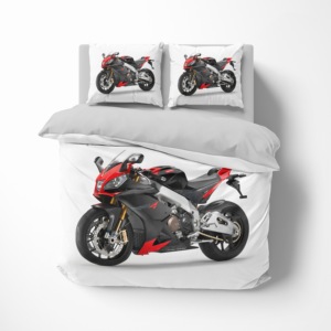 Hotsale Customized 3D Digital Printed Microfiber <strong>Bedding</strong> Set with Motorcycle Pattern - Product Image 6