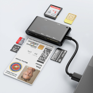 ID banca dichiarazione fiscale Multi-funzione lettore di Smart Card sex-in-One MS/M2/SIM/SD/TF/USB installazione esterna per scheda SD - Product Image 3