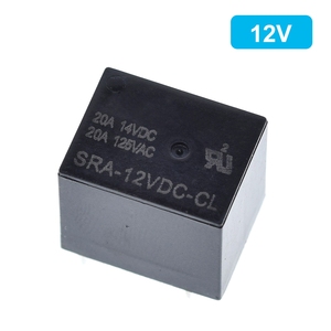 10 pz 5V 12V 24V 20A DC relè di potenza SRA-05VDC-CL SRA-12VDC-CL SRA-24VDC-CL 5pin tipo PCB In magazzino relè automobilistico nero - Product Image 4
