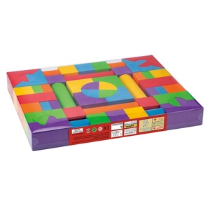 Juego de bloques de construcción educativos de espuma EVA de 56 piezas, modelo de construcción suave, juguete para niños de 5 a 7 años - Product Image 2