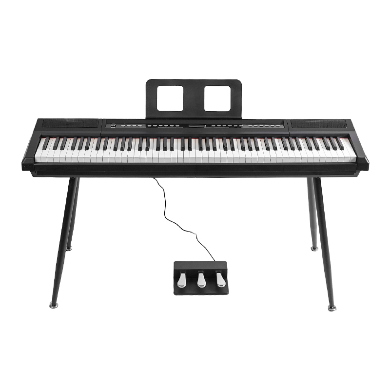 Black(with 4 iron legs and 3 pedal)