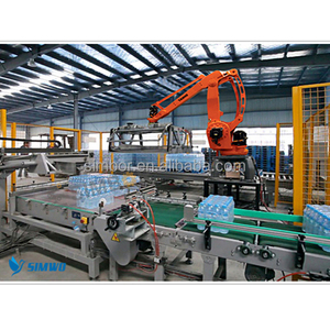 Bottiglia può secchio barile 5 galloni pallettizzatore Robot pila Robot barattolo di latta secchio barilotto gallone scarico carico braccio pinza Robot