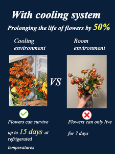 Kühl schrank Blumen automat zum Verkauf einstellbare Temperatur Mikron Smart Vending mit Touchscreen