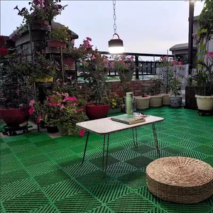 Không thấm nước PVC Vinyl nhà để xe gạch lát sàn Peel Stick Interlock Modular rửa xe cửa hàng thảm trong nhà/ngoài trời PP chất liệu - Product Image 4