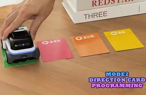 2.4G RC Robots Interactive Programmable Line Following Toy Flash Card Coding RC <strong>Car</strong> Toy Educational Toys W/Light and Sound - Product Image 3