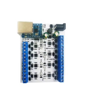 ETHUB18 DC 8-30V 1 Ethernet to 8 RS485 HUB <strong>Module</strong> for UDP <strong>TCP</strong> <strong>Modbus</strong> <strong>TCP</strong> RTU MQTT HTTP PLC Configuration Software - Product Image 1