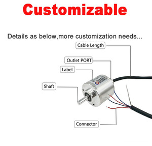 30v 2bit מקודד מגנטי דיוק גבוה 0.07 ° דיוק מוחלט חיישן מיקום תנועה ליניארי עם דיור אלומיניום - Product Image 6
