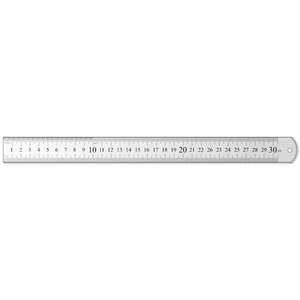 30cm定規カスタムステンレス鋼スケール定規学校の学生教育定規の実際のサイズ - Product Image 4