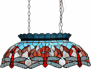 Đầy Màu Sắc Nhà Thờ Khảm Nghệ Thuật Thủy Tinh Tiffany Phong Cách Châu Âu Retro Mô Hình Con Chuồn Chuồn Hàn Chụp Đèn LED Đèn Chùm Mặt Dây Chuyền Đèn - Product Image 2