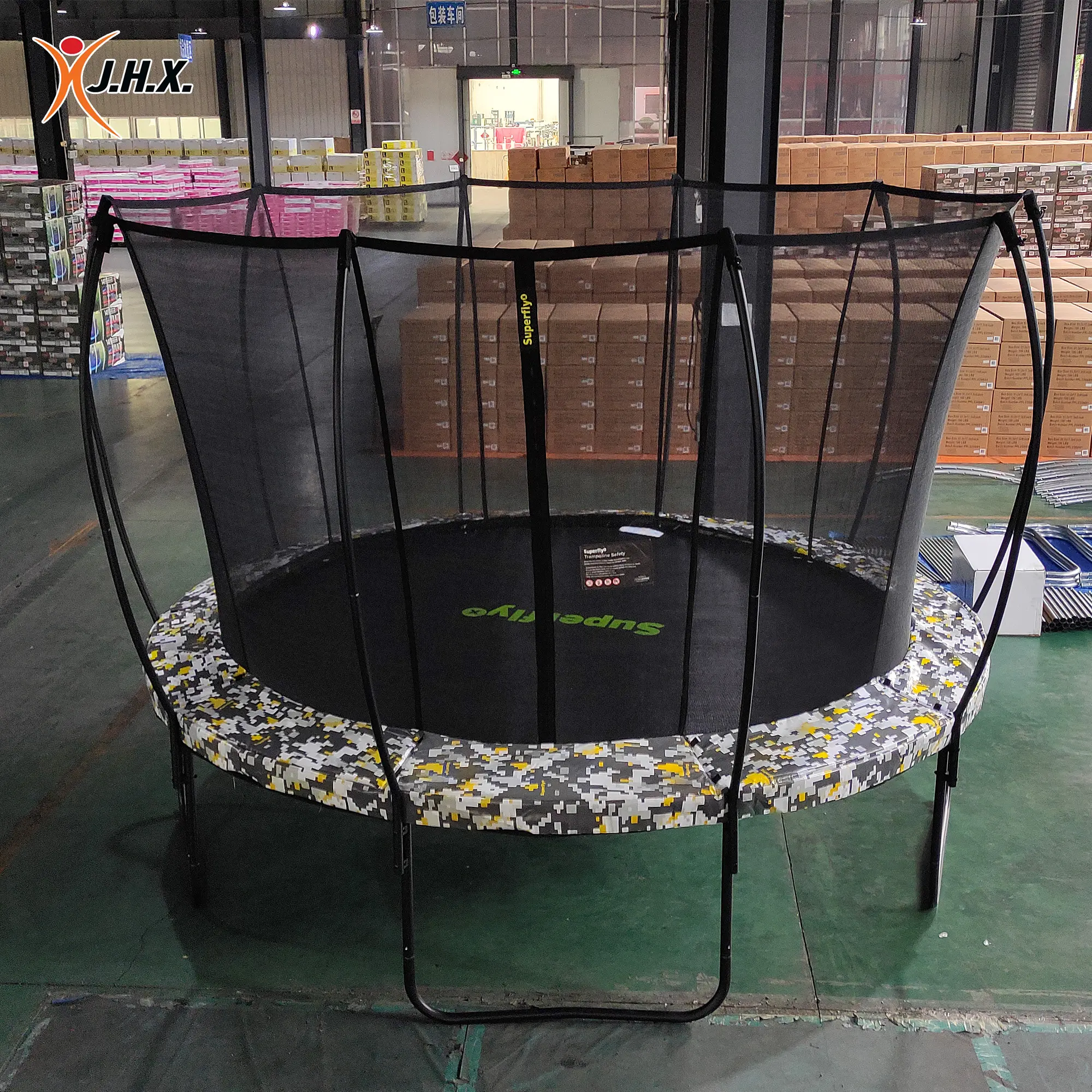 Trampolin Goyang 195Kg 3.05 Cm 150 M 4M 5M 12 14 16 Kaki 10 12 Kaki