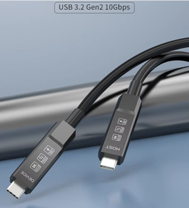 Fábrica Usb3.2 Gen2 10gbps Cable de fibra óptica 10g Transmisión Pd60w Tipo-C a C Cable USB de fibra óptica para dispositivos móviles Vr - Product Image 3