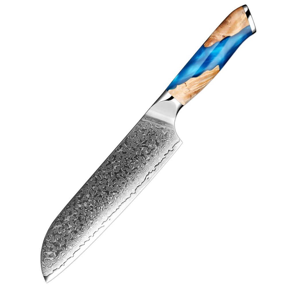 Santoku en acier de Damas LDM230426R5D