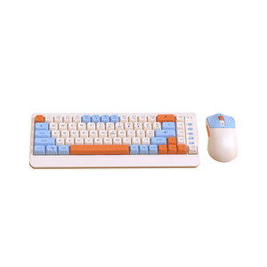 Juego de teclado y ratón inalámbricos para juegos a color con teclas multimedia multifunción adecuadas para computadoras portátiles y de escritorio - Product Image 4