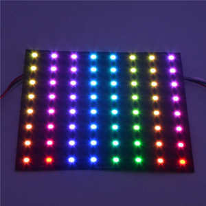 WS2812B RGB гибкая светодиодная панель матричный экранный модуль 8x8 16x16 32x32 пикселей индивидуально адресуемое управление приложением DC5V
