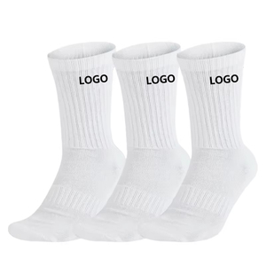 3 जोड़े प्रति पैक लंबी ट्यूब कसरत पुरुषों के चालक दल के सदस्य सफेद मोटी कपास कुशन वाले बास्केटबॉल खेल मोजे कारखाने थोक - Product Image 6