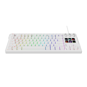 K1 Pro Edição Mecânica Teclado-Teclas Macro LCD, mostradores rotativos, RGB Backlight-Fábrica OEM, baixo MOQ, garantia de 3 anos
