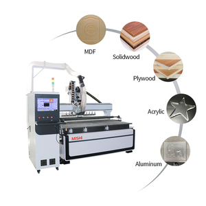 Enrutador CNC ATC personalizado 2132 con cambio automático de herramienta rodillo de presión mesa de trabajo al vacío máquina de gabinete de anidamiento CNC - Product Image 1
