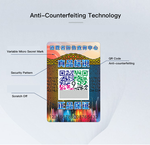 Etiqueta de holograma de impresión de pegatina de código Qr colorido antifalsificación de diseño gratuito - Product Image 2