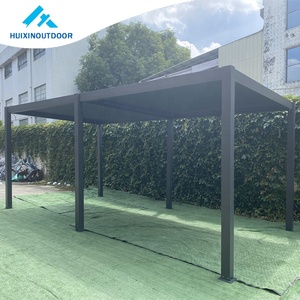 Manuel diş teras tente pavyon alüminyum gölgelik paneli panjur kiti gazebos su geçirmez sistem açık kapak parçası pergola - Product Image 6