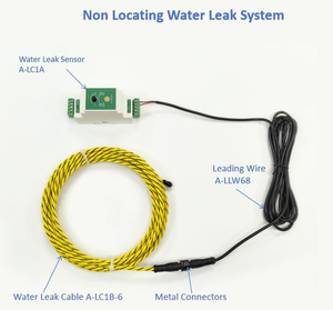 Detección de fugas de agua sin ubicación Un juego: Detector + cable principal + cable sensor de 5 metros