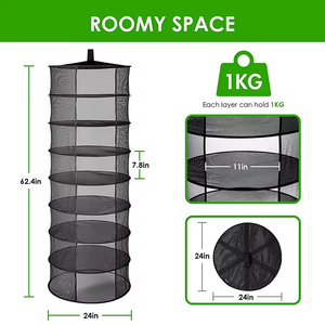 Hot Sale Factory Direct Black <span class=keywords><strong>Mesh</strong></span> Hängende Trockner Rack Mehr schicht Kräuter trockner Kräuter trockner Rack <span class=keywords><strong>Net</strong></span> kunden spezifisch erhältlich