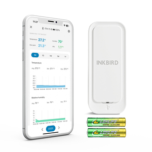 INKBIRD-Termómetro higrómetro, registrador de datos de temperatura y humedad, 2 años de almacenamiento de datos, IP65, 2 años - Product Image 1
