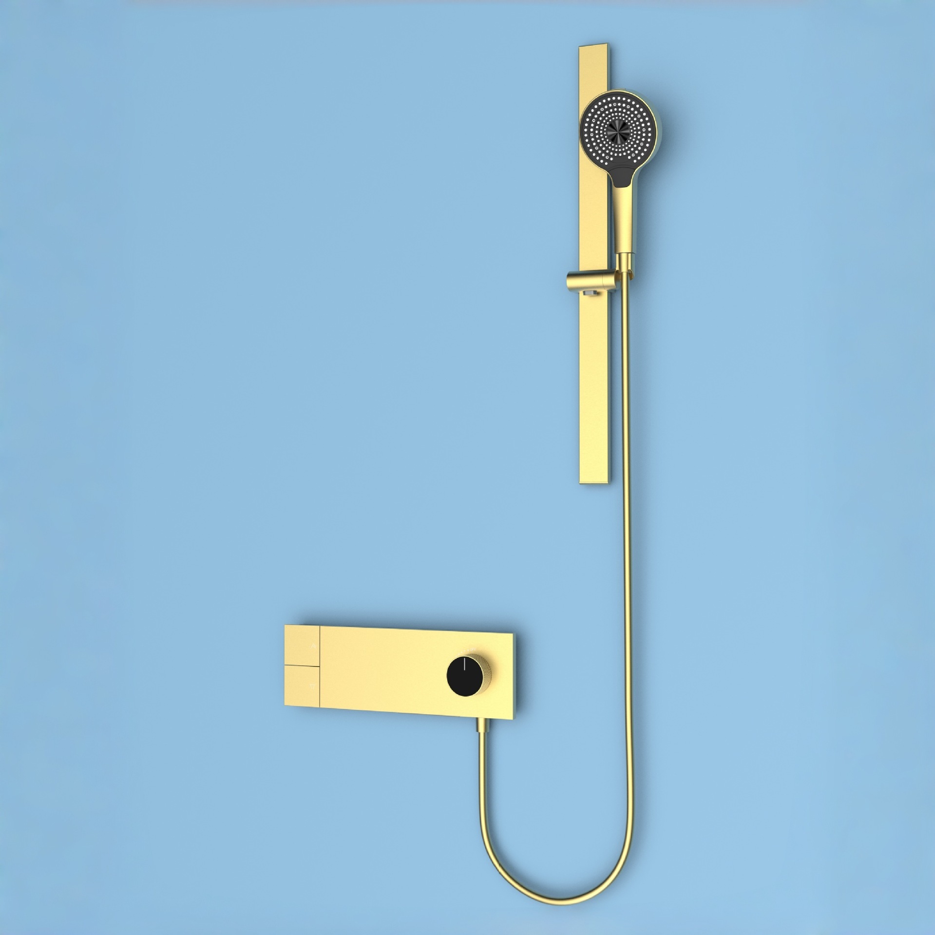Brushed Simple Showerhead