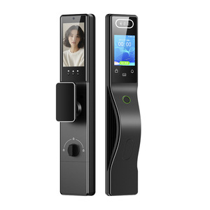 Tam otomatik AI çift ekran çift kamera çift elektrik Palm ven kapı giriş akıllı parmak izi yüz kilidi akıllı kilitler - Product Image 1