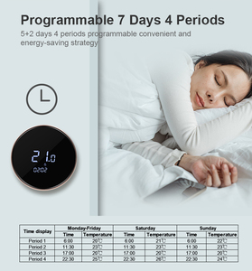 Bandary 2/4 трубки 24VAC DC HVAC термостат wifi умный термостат регулятор температуры с датчиком влажности - Product Image 4