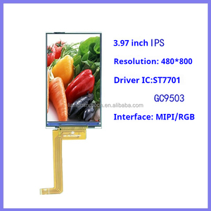 Best-seller 3.97 pollici Tft Display capacitivo <span class=keywords><strong>Touch</strong></span> <span class=keywords><strong>Screen</strong></span> assemblaggio 480x800 risoluzione Muti-touh MIPI/RGB interfaccia modulo <span class=keywords><strong>Lcd</strong></span>