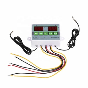 ST3012 <strong>Temperature</strong> <strong>Controller</strong> LED Dual Digital Display Thermostat <strong>Controller</strong> DC 12V 24V AC 110-220V <strong>With</strong> <strong>NTC</strong> <strong>Sensor</strong> - Product Image 1