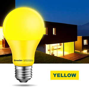 Greeden ışık aydınlık plastik kabuk led sivrisinek kovucu krom sarı ampul A60 7W E27 dış mekan kullanımı için - Product Image 3