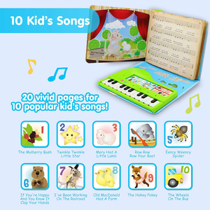 2024 OEMの子供たちがサウンドブックオーディオモジュールを学ぶ音楽スコアのある子供のためのボタンサウンドブックを押す - Product Image 3